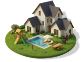 Home insurance protection covering house against damage, theft, fire, and natural disasters for financial security.