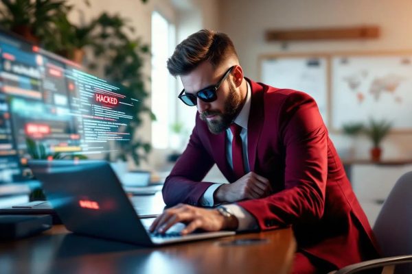 Cyberattack causing data breach in home-based business systems.