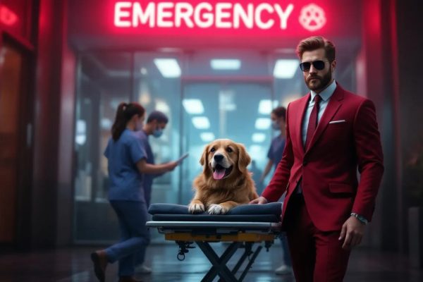 Injury to an animal in care at a pet service facility requiring medical attention.