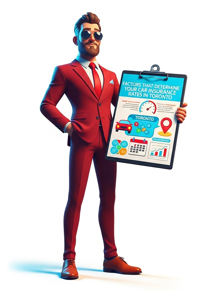 Factors affecting car insurance rates in Toronto including driving record, location, vehicle type, and coverage choices.
