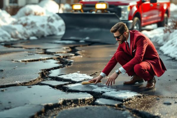 Insurance coverage for property damage caused by snow removal equipment during winter operations.
