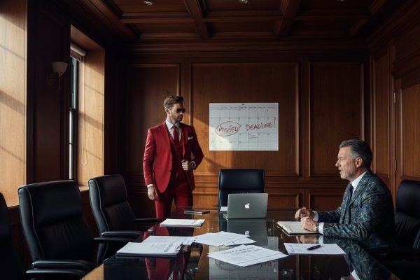 Missed deadline or administrative error causing business disruption