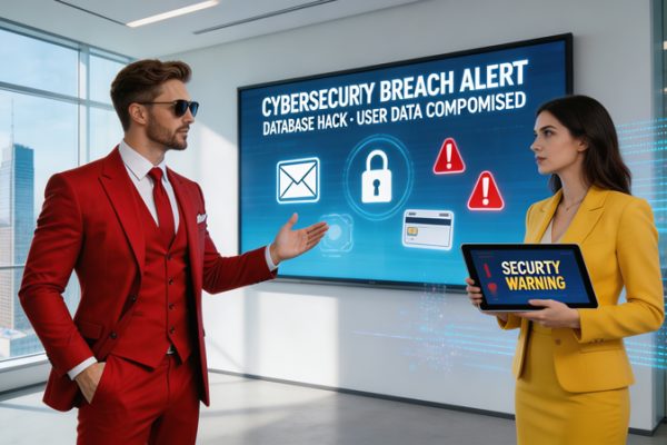 Data breach exposing sensitive customer information on a computer system