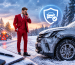 Winter car accident on a snowy Ontario road and car insurance coverage